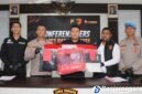Polres Banjarnegara menggelar pers rilis kasus pencabulan terhadap santriwati.