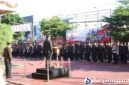 Polres Banjarnegara menggelar upacara peringatan Hari Bhayangkara ke-80 di halaman Mapolres Banjarnegara, Rabu (01/07/2026).